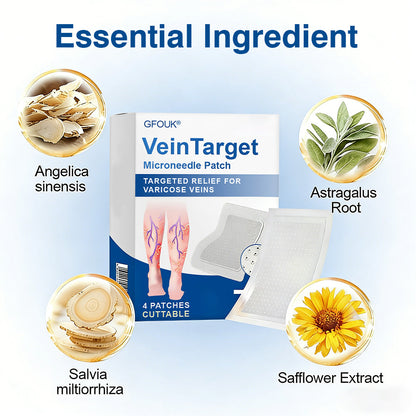 🎁GFOUK® VeinTarget Microneedle Patch⚡Instant Relief, Long-Term Results