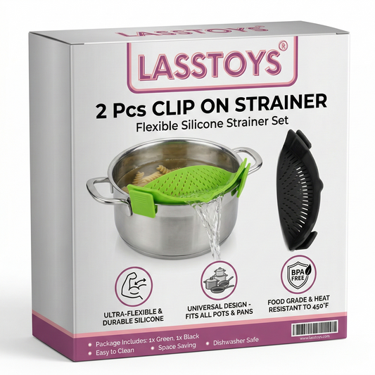 Lasstoys® 2 Pcs Clip on Strainer