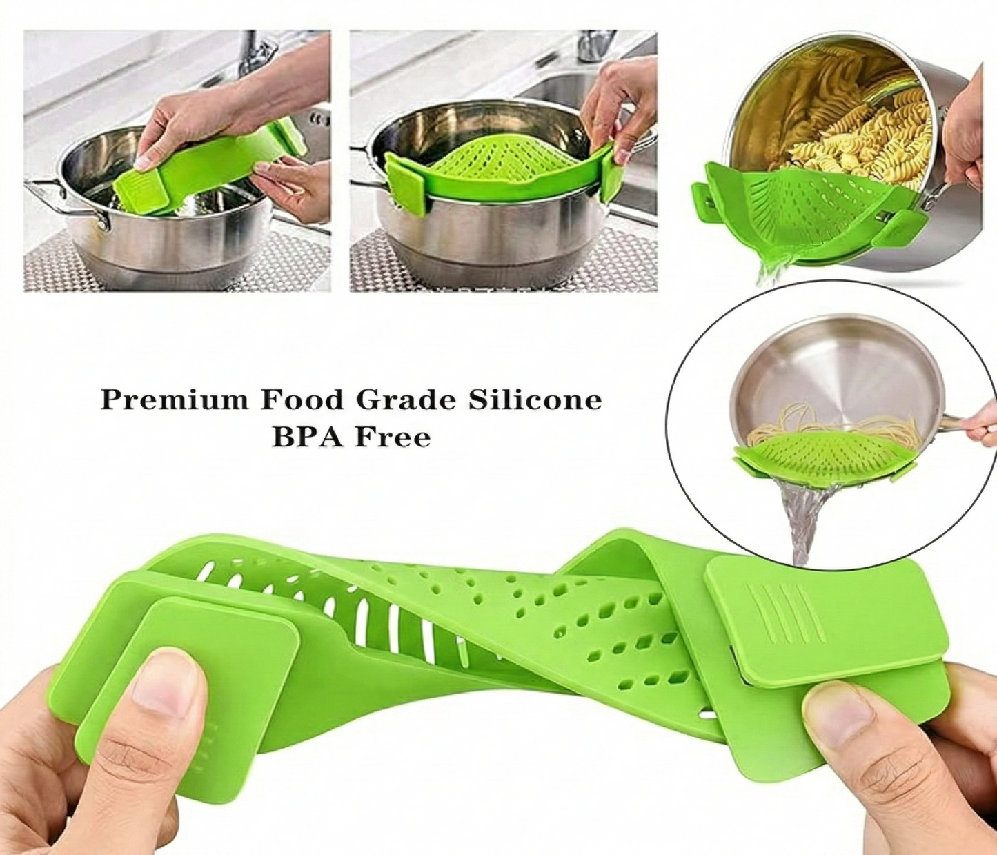 Lasstoys® 2 Pcs Clip on Strainer