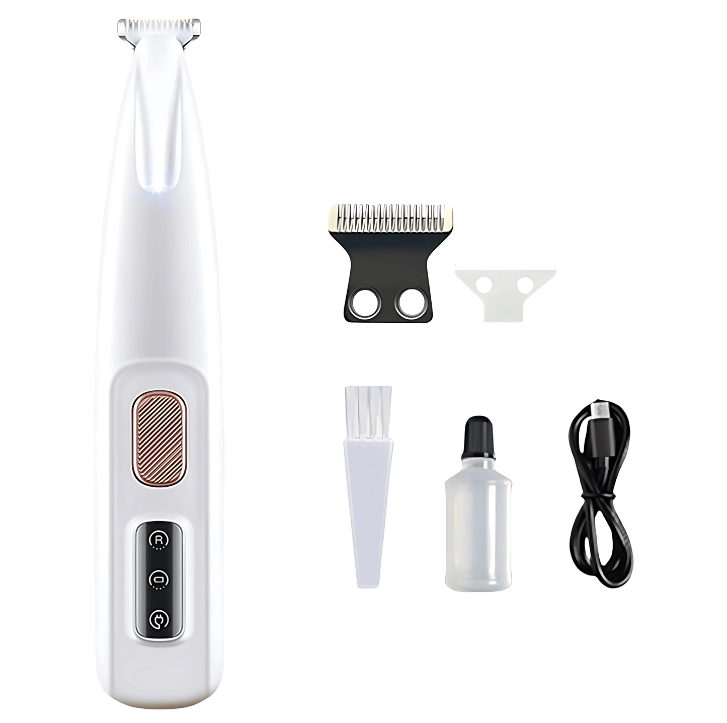 LED Cat & Dog Paw Trimmer – Quiet, Cordless Grooming Clippers